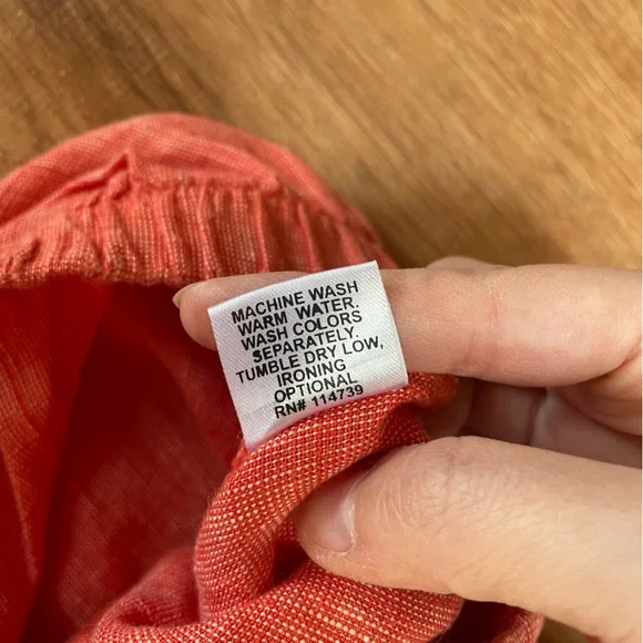 FLAX Womens Linen Wide Leg Pull On Pants Small Lagenlook Coastal Stretch Pockets - Picture 9 of 10